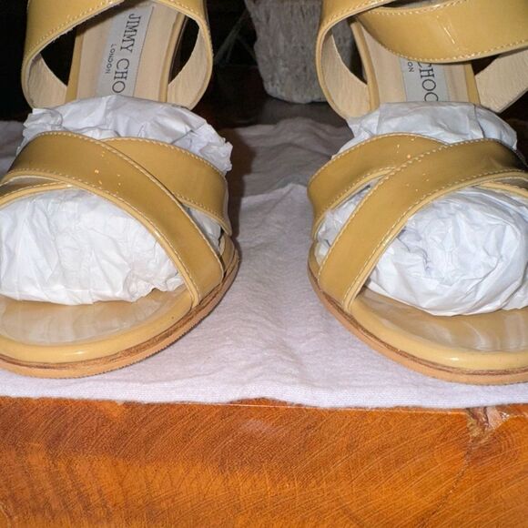 Jimmy Choo Nude Strapy Sandals EUC SZ 42 - Picture 11 of 11